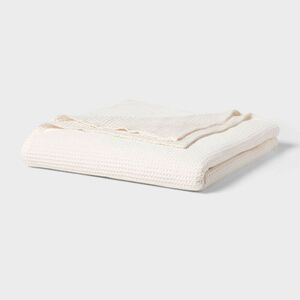 Threshold - Full/Queen TENCEL Lyocell Waffle Bed Blanket Ivory Ivory